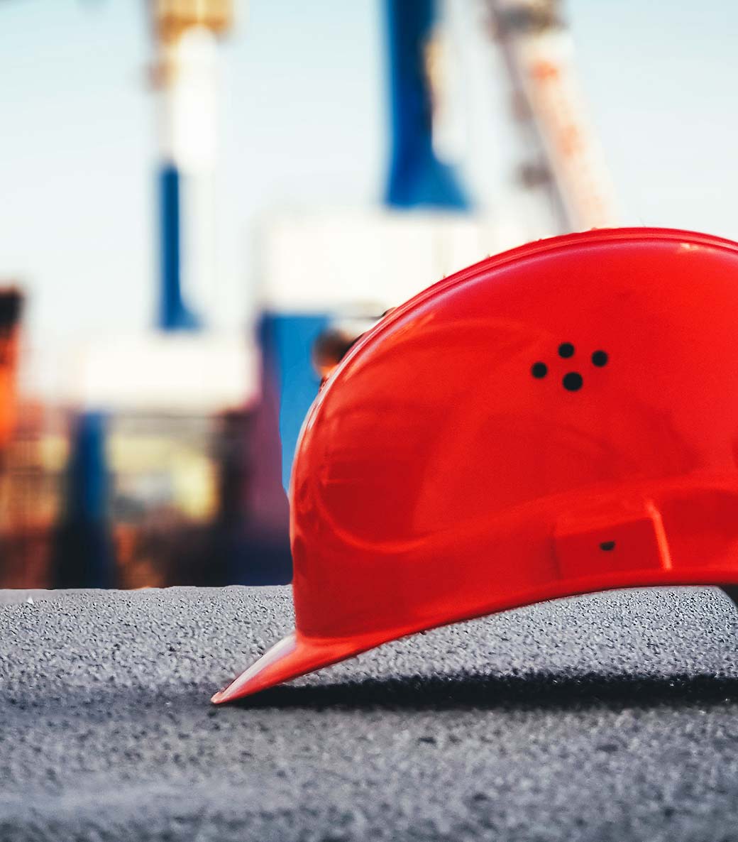 Hard Hat on Floor Hard Hat on Floor